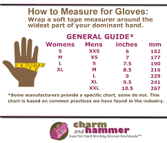 charm and hammer how to measure for ppe size charts