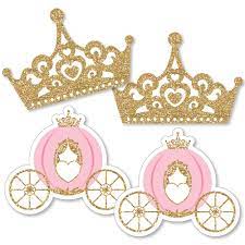 Maybe you would like to learn more about one of these? Amazon Com Little Princess Crown Tiara Carriage Decorations Diy Pink And Gold Princess Baby Shower Or Birthday Party Essentials Set Of 20 Toys Games