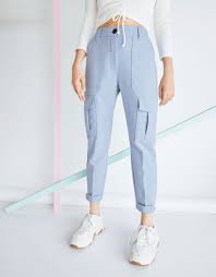 Bershka Black Cargo Pants With Chain Pantalon Cargo Nouveautes Bershka France
