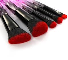 Compre 5pcs Diamond Transparent Sets Install Foundation Brush Blushbrush Professional Makeup Tools Barato Frete Gratis Avaliacoes Reais Com Fotos Joom