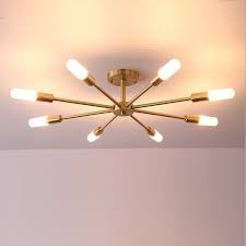 The glass shades broke where the screws went in and began to fall off my ceiling. Contemporary Lighting Tips For Modern Home Fun Home Design Flush Mount Ceiling Lights Brass Ceiling Light Bedroom Ceiling Light