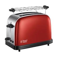 Russell Hobbs Colours Plus Flame Red Broodrooster In 2020 Broodroosters Geroosterd Brood Rvs