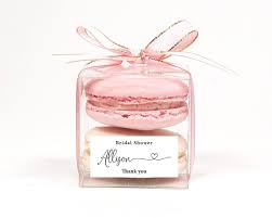10 Sets Of Bridal Shower Clear Macaron Packaging Macaron Box Etsy Macaron Packaging Bridal Shower Bridal Shower Favors