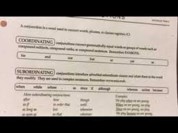 essentials chart h coordinating conjunctions