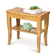 Corner shower bench corner bench full size headboard how to make headboard desk dresser combo bed frame bench chalk paint furniture bamboo cutting board repurposed. 19x10x18h Oasiscraft Bamboo Shower Bench And Chair With Free Soap Dish 19 Waterproof Bamboo Shower Seat Bench With S In 2021 Shower Bench Shower Seat Wooden Bathroom