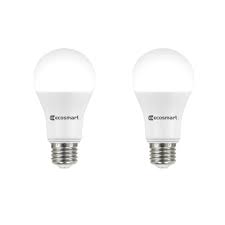 Ecosmart 100 Watt Equivalent A19 Non Dimmable Led Light Bulb Daylight 4 Pack A7a19a100wul03 The Home Depot