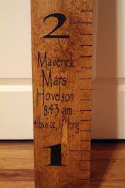 Wooden Growth Chart Child Measurements Ruler Oversized