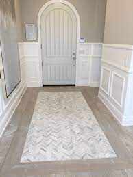Excellent Photos Carpet Tiles Entryway Ideas Commercial Flooring Options Are Many But There Is Nothi In 2021 Modern Farmhouse Mudroom Foyer Flooring Entryway Flooring
