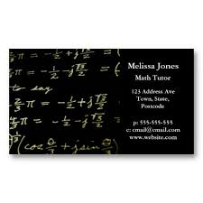 Math Equations Blackboard Maths Tutor Teacher Business Card Zazzle Com Teacher Business Cards Math Tutor Learning Math