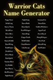Warrior Cats Name Generator 1 000 Warrior Cat Names Imagine Forest