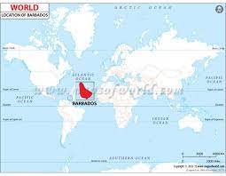 Show Me Barbados On A Map Buy Barbados Location Map