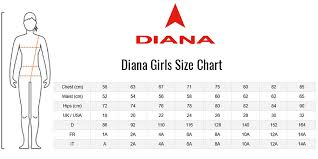 Diana Columbia Kids Swimming Costume Blue Yellow
