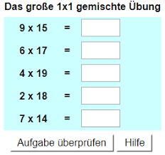 Diese arbeitsblätter werden, außer im pdf format, zufällig generiert und können ausgedruckt werden. Das Grosse Einmaleins Ubungen Und Arbeitsblatter
