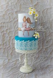 Birthday Cake Ideas For Your Best Friend Friendship Love A Best Friend S Collaboration Cake Hand Painted Cakes Friendship Cake