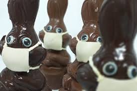 Free for commercial use no attribution required high quality images. Coronavirus Des Lapins En Chocolat Avec Des Masques Pour Paques