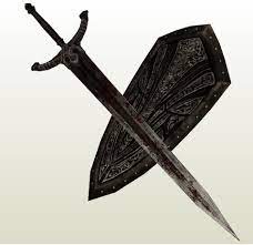 Maybe you would like to learn more about one of these? Dark Souls Black Knight Shield Sword Pepakura Eu