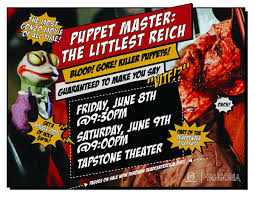 We social distance in our auditoriums, but you can still sit together with your group. David Burkhart On Twitter Puppet Master The Littlest Reich Is Coming To Deadcenter Film Festival Friday June 8th At 9 30p Saturday June 9th At 9 00p Join Us At The Tapstone Theater At
