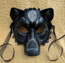 Original Black And Blue Dress Illusion Explained Black And Silver Wolf Original Handmade Leather Wolf Mask Wolf Mask Silver Wolf Mask