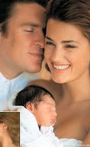 Simon and Yasmin Le Bon with Amber