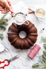 These gorgeously shaped cakes are guaranteed showstoppers whether you serve them at brunch or for. Gingerbread Bundt Cake With Eggnog Whipped Cream A Beautiful Plate