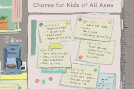 a list of age appropriate chores for kids 2 18