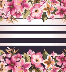 Black And White Striped Background With Flowers Retro Floral Background Graphic Vector For Free Download Floral Background Flower Stock Photography Fabric Print Design