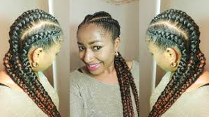 Back To School Quick Feed In Cornrows In 15 Minutes Natural Hair Protective Style Youtube