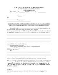 Contempt of court, refusal to obey a court order, is a serious matter punishable by fine or imprisonment. Motion For Civil Contempt Enforcement Of Final Judgment