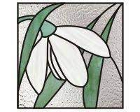 Easy Stained Glass Patterns Snowdrop Flower Easy Stained Glass Pattern 2 50 Pdq Patt Stained Glass Patterns Stained Glass Paint Stained Glass Panels