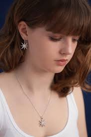 Orecchini da sposa stella Oro, Argento o Oro rosa Orecchini da sposa  Gioielli da sposa Orecchini da sposa moderni Cristallo ispirato al celeste 