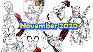 Iron man and spiderman on a motorcycle. Avengers Endgame Original Three Iron Man Captain America Thor Coloring Pages By Sailany Coloring Kids