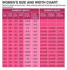 Womens Shoe Size Conversion Chart Us Uk European And Japanese Width Length Shoe Size Conversion Chart Shoe Size Conversion Shoe Size