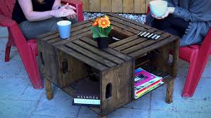 Wood coffee tables from crate and barrel add a natural feel to any room. Diy Wooden Crate Coffee Table Home Decor Youtube