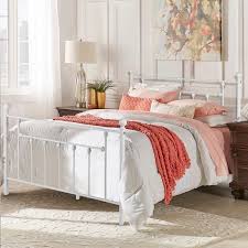 Vecelo Antique White Metal Bed With Pipe Frame Headboard Footboard Twin Full Queen Size 3 Opotion On Sale Overstock 29824104