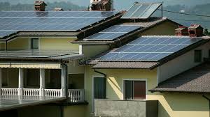 8 kva grid tie solar inverter (three phase) 24 nos modules of 320wp each. Solar Panels On The Roof And Balcony Stock Footage Video Of Technology Conservation 68879070