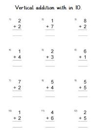 Addition sentences with pictures math quiz online for review. Vertical Addition Worksheet