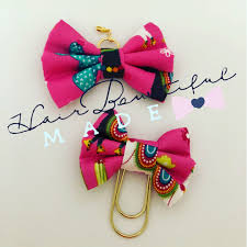 Gettato Charm fiocco di Llama tessuto, tessuto Bow Clip di carta, quaderno  del viaggiatore fiocco fascino, Charm fiocco Planner, archi