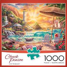 5 x 7 1/4 1.05 oz. Chuck Pinson Escapes Love The Beach 1000 Piece Jigsaw Puzzle Buffalo Games Buffalo Games 1000 Piece Jigsaw Puzzles Jigsaw Puzzles