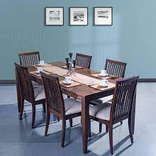 This pretty chair features velvety smooth upholstery on its back and seat cushions to comfort and pamper guests while they enjoy their meals. Dining Tables And Chairs Dining Sets In Kochi And Kerala