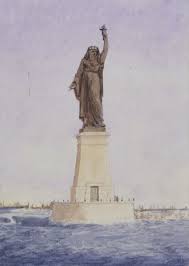 Statue Of Liberty Creator Frederic Auguste Bartholdi Original Design For The Mouth Of The Suez Canal In Egypt Statue Of Liberty Statue Suez