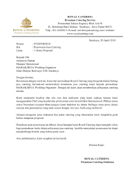 Contoh surat penawaran produk catering. Surat Penawaran