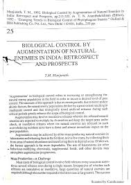 Since introduction of an relatively unknown species can have unforeseen effects, these imported insects are heavily regulated by the usda. Pdf Biological Control By Augmentation Of Natural Enemies In India Retrospect And Prospects