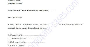 Banker?s confirmation request form part 1 ? Balance Confirmation Request Letter To Bank For Audit Purpose