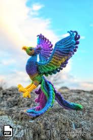 Fire Bird Phoenix Crochet Patterns Amvabe Crochet Amigurumi Doll Crochet Patterns Amigurumi Animals