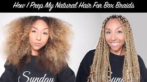 If you have straight hair, try tight braids for more uniform waves. How I Prep My Natural Hair For Box Braids No Heat Biancareneetoday Youtube