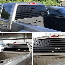 Black American Flag Decal For Truck All Years American Flag Decal Silverado Seirra Offroad Etsy Window Decals For Trucks Flag Decal American Flag Decal