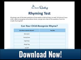 This assessment uses nonsense words. 5 Ways To Teach Rhyming Free Printable Downloads
