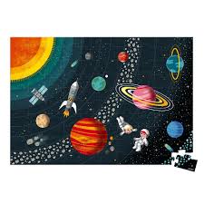 Vzdelávacie puzzle pre deti Vesmír a slnečná sústava Janod 100 ks | Kidmania