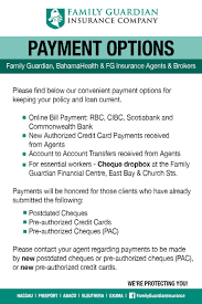 Commonwealth bank limited dividend notice (march 2021). Family Guardian Payment Options Bisx Bahamas International Securities Exchange