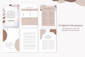 E Course Workbook Template In 2020 Workbook Template Workbook Ebook Design